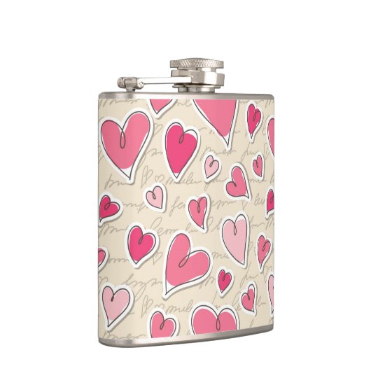 Flasques Motif des coeurs (Droite)