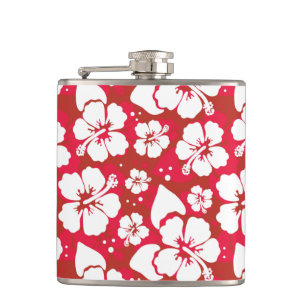 Flasques Motif des fleurs d'Hibiscus