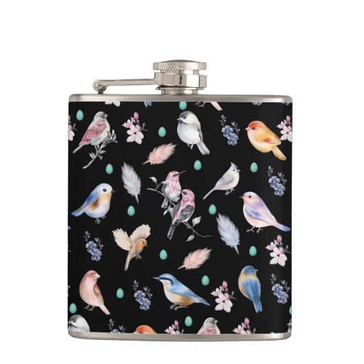 Flasques Motif des oiseaux de printemps (Devant)
