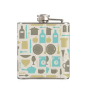 Flasques Motif des outils de cuisine (Dos)