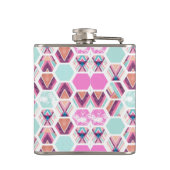 Flasques Motif d'hexagone d'aquarelle (Dos)