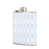 Flasques Motif diamant bleu pâle et blanc (Gauche)