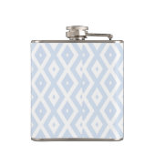 Flasques Motif diamant bleu pâle et blanc (Dos)