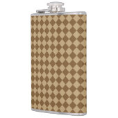 Flasques Motif diamant combiné Brown par STaylor (Gauche)