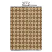 Flasques Motif diamant combiné Brown par STaylor (Dos)