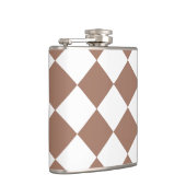 Flasques Motif diamant en blanc et Mocha Mousse (Droite)