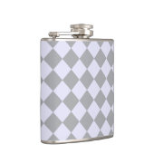 Flasques Motif diamant en gris et lavande (Droite)