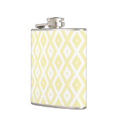 Flasques Motif diamant jaune pâle et blanc (Gauche)