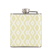 Flasques Motif diamant jaune pâle et blanc (Dos)