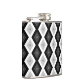 Flasques Motif diamant noir, blanc et gris (Droite)