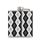 Flasques Motif diamant noir, blanc et gris (Dos)