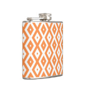 Flasques Motif diamant orange et blanc (Droite)