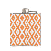 Flasques Motif diamant orange et blanc (Dos)