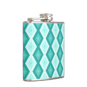 Flasques Motif diamant turquoise (Droite)