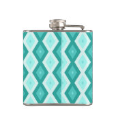 Flasques Motif diamant turquoise (Dos)