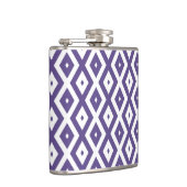 Flasques Motif diamant ultra violet et blanc (Droite)