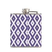 Flasques Motif diamant ultra violet et blanc (Dos)