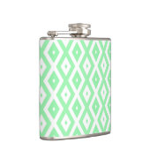 Flasques Motif diamant vert et blanc (Droite)