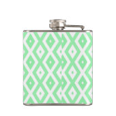 Flasques Motif diamant vert et blanc (Dos)