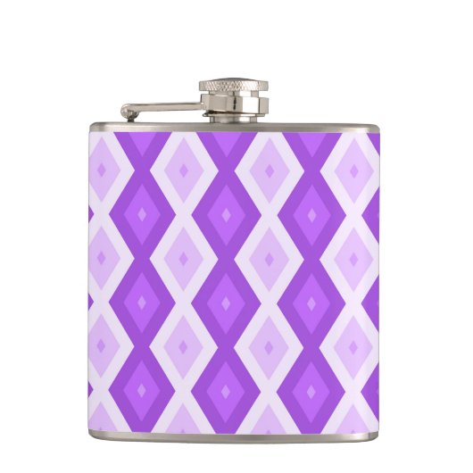 Flasques Motif diamant violet clair (Devant)