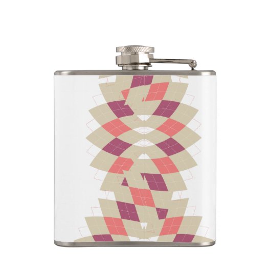 Flasques Motif Diamond Swirl (Dos)