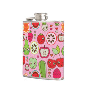 Flasques motif d'illustration de cuisine de fruit (Gauche)