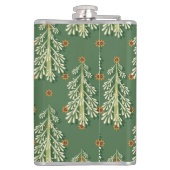 Flasques Motif d'illustration des arbres de Noël (Dos)