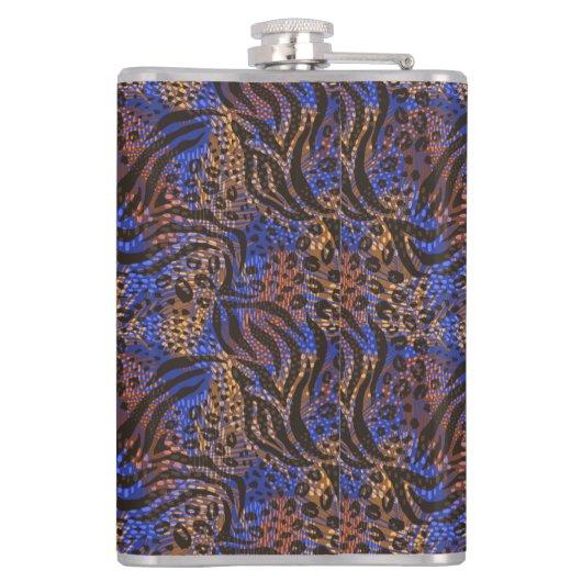 Flasques Motif d'impression Leopard et Zebra (Dos)