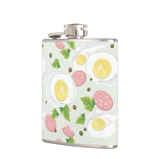 Flasques Motif d'oeufs et de saucisse (Gauche)