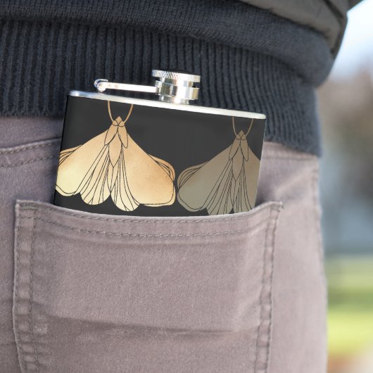 Flasques Motif d'or (En situation)