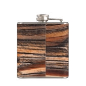 Flasques Motif du grain de bois (Dos)