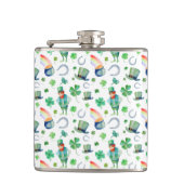 Flasques Motif du jour de St Patrick d'aquarelle (Devant)