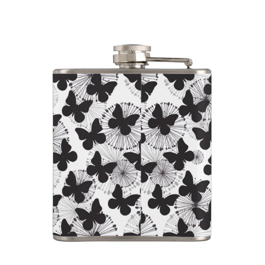 Flasques motif d'un papillon (Dos)