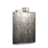 Flasques Motif en argent gravé (Droite)