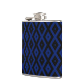 Flasques Motif en diamant bleu et noir (Gauche)