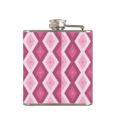 Flasques Motif en diamant rose (Dos)