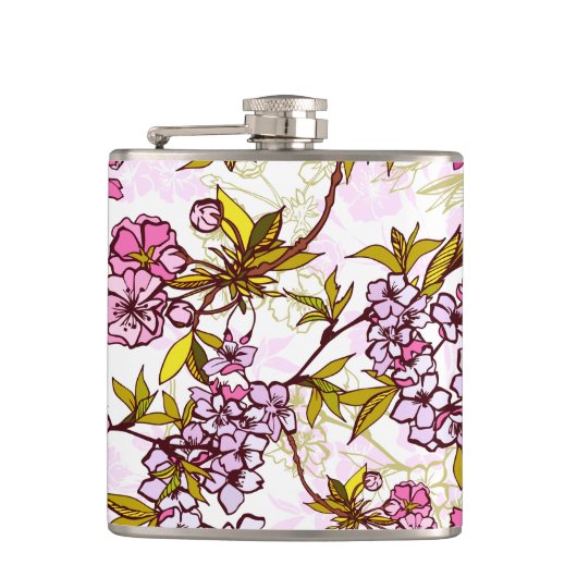 Flasques Motif en fleurs de cerisiers (Devant)