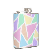 Flasques Motif en mosaïque arc-en-ciel Pastel (Droite)