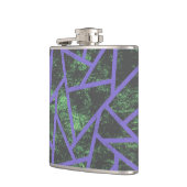 Flasques Motif en mosaïque violet et verte (Gauche)