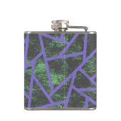 Flasques Motif en mosaïque violet et verte (Dos)