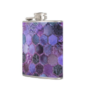 Flasques Motif en nid d'abeille de luxe Parties scintillant (Gauche)