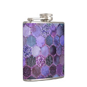 Flasques Motif en nid d'abeille de luxe Parties scintillant (Droite)