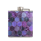 Flasques Motif en nid d'abeille de luxe Parties scintillant (Dos)