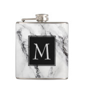 Flasques Motif en pierre de marbre monogramme (Devant)