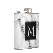 Flasques Motif en pierre de marbre monogramme (Droite)