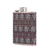 Flasques Motif ethnique noir d'éléphant (Gauche)
