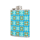 Flasques Motif ethnique Turquoise (Gauche)