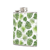 Flasques Motif Feuille élégant Green Tropical (Gauche)