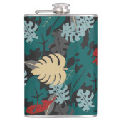 Flasques Motif Feuille tropical (Devant)