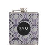 Flasques Motif final Burnt Purple et Silver (Devant)